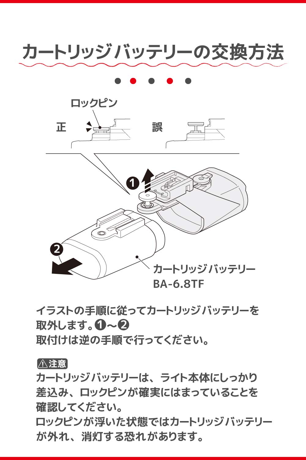 Amazon | キャットアイ(CAT EYE) カートリッジバッテリー BA-6.8TF